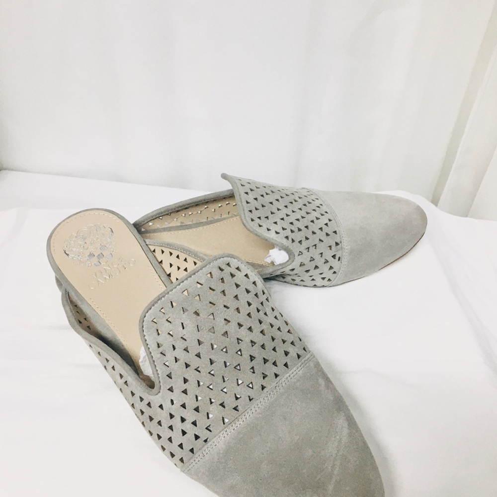 SOLD   Vince Camuto Slide On Suede Mules - Picture 2 of 7